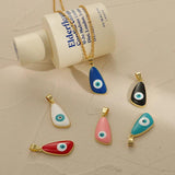 10Pcs Evil Eyes Pendants Lucky Eyes Charms DIY Necklace Making