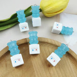10pcs Water Dispenser Resin Charms for DIY Jewelry Making