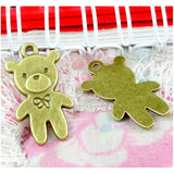 50pcs Bear Charms 24.5*13.6MM for DIY Bracelet Necklace Vintage Bronze