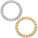 CZ Crystal Round Pendant for DIY Earrings Charms VJ30