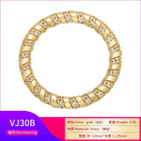 CZ Crystal Round Pendant for DIY Earrings Charms VJ30