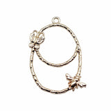 10pcs KC Bee Butterfly Charms Pendant For Jewelry Making