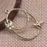 10pcs KC Bee Butterfly Charms Pendant For Jewelry Making