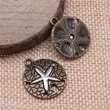 10pcs 20x22mm Starfish Charms Pendant DIY Jewelry Findings