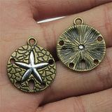10pcs 20x22mm Starfish Charms Pendant DIY Jewelry Findings