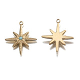 4Pcs Celestial Star Charms Pendants DIY Earrings Necklaces Jewelry Making