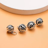 S925 Sterling Silver Thai Silver Bell Pendant DIY Bracelet Accessory