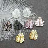 5pcs Natural Shell Leaf Pendant 12x14mm DIY Jewelry Accessories
