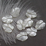 5pcs Natural Shell Leaf Pendant 12x14mm DIY Jewelry Accessories