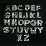 26pcs Crystal Letter Slide Charms Initial Alphabet Slider For 8mm Bracelet