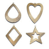 10Pcs Brass Folding Pendant Charms For Diy Jewelry Making