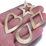10Pcs Brass Folding Pendant Charms For Diy Jewelry Making