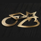 10Pcs Brass Folding Pendant Charms For Diy Jewelry Making
