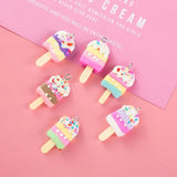 10Pcs Ice Cream Charms for Jewelry Making DIY Keychain Pendant