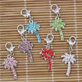 Coconut Trees Lobster Clasp Pendant Necklace