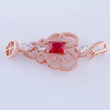 Zircon Flower Charms Pendants For Jewelry Making