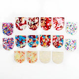 Acetate Acrylic D Shaped Boho Earring Charms, 35x30mm