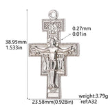 Christian Cross Charms 12PC for DIY Jewelry Making