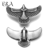 2pcs Stainless Steel Eagle Slide Charm for Leather Cord Bracelet DIY
