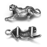 2pcs Stainless Steel Eagle Slide Charm for Leather Cord Bracelet DIY