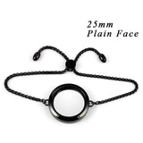Floating Memory Charms Locket Bracelet with Crystals 316L Stainless Steel