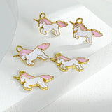 10PCS Alloy Animal Pendant Earrings DIY Keychain Bracelet Making Charms