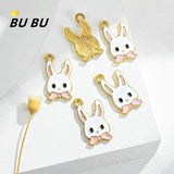10PCS Alloy Animal Pendant Earrings DIY Keychain Bracelet Making Charms