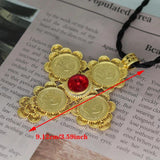 Ethiopian Wedding Party Jewel Cross Pendant Rope Girl