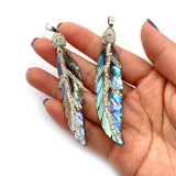 Abalone Shell Leaf Shape Pendant DIY Jewellery Making Supplies
