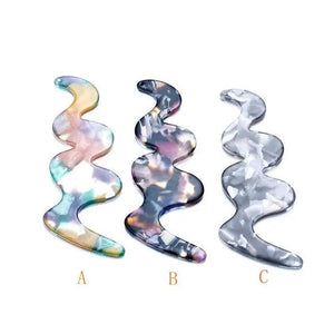 10pcs Acrylic Wavy DIY Charms Earrings Accessories P18429