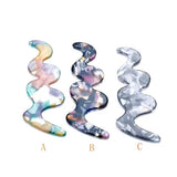 10pcs Acrylic Wavy DIY Charms Earrings Accessories P18429