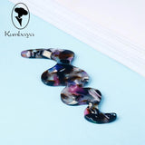 10pcs Acrylic Wavy DIY Charms Earrings Accessories P18429
