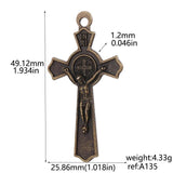 Exorcism Cross Pendant for Necklaces DIY Jewelry Making