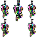 10PCS Dog Charms Pearl Cage Locket Aromatherapy Diffuser Pendant