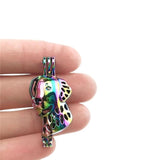 10PCS Dog Charms Pearl Cage Locket Aromatherapy Diffuser Pendant