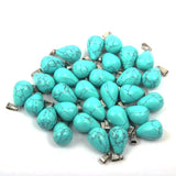 Water Drop Shape Natural Stone Pendant for Jewelry Making DIY Necklace