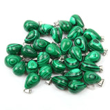 Water Drop Shape Natural Stone Pendant for Jewelry Making DIY Necklace