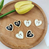 10pcs Pearl Heart Bow Alloy Charms Pendants for DIY Jewelry Making