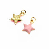 Pentagram Charms Drops Oil Micro Zircon Stars Pendant DIY