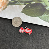 5Pcs Red Greek Letter Charms Pendant Keychains &bracelet Accessories