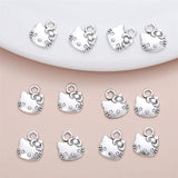 200Pcs Girly Cat Charms for Jewelry Making