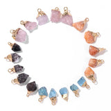 5Pcs Natural Irregular Stone Pendants - Amethysts Quartz Healing Reiki Pendant