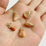 5Pcs Natural Irregular Stone Pendants - Amethysts Quartz Healing Reiki Pendant