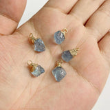 5Pcs Natural Irregular Stone Pendants - Amethysts Quartz Healing Reiki Pendant