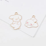 5PCS Mixed Flower Animal Charms Alloy Pendant DIY Accessory