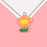 5PCS Mixed Flower Animal Charms Alloy Pendant DIY Accessory