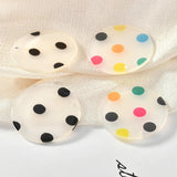 40pcs 30MM Polka Dots Plastic Round Earring Pendants DIY Charms