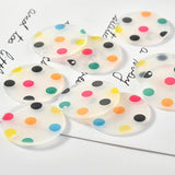 40pcs 30MM Polka Dots Plastic Round Earring Pendants DIY Charms