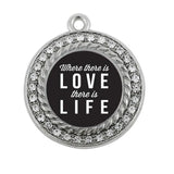 Love Circle Charm Bracelet - Handcrafted Jewelry Gift