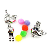 10PCS Whale Charms Pearl Cage Aromatherapy Diffuser Pendant Gift Necklace